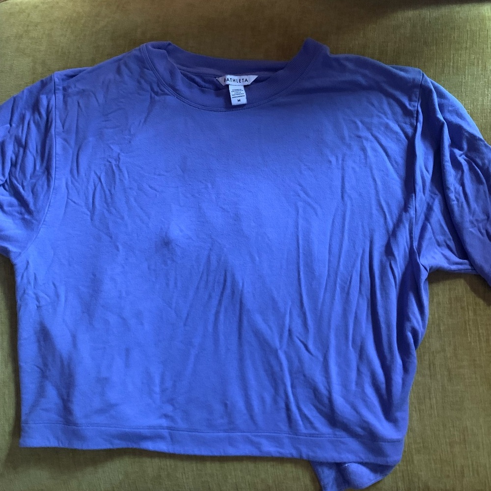 Athleta Vibrant Purple Cropped Tee